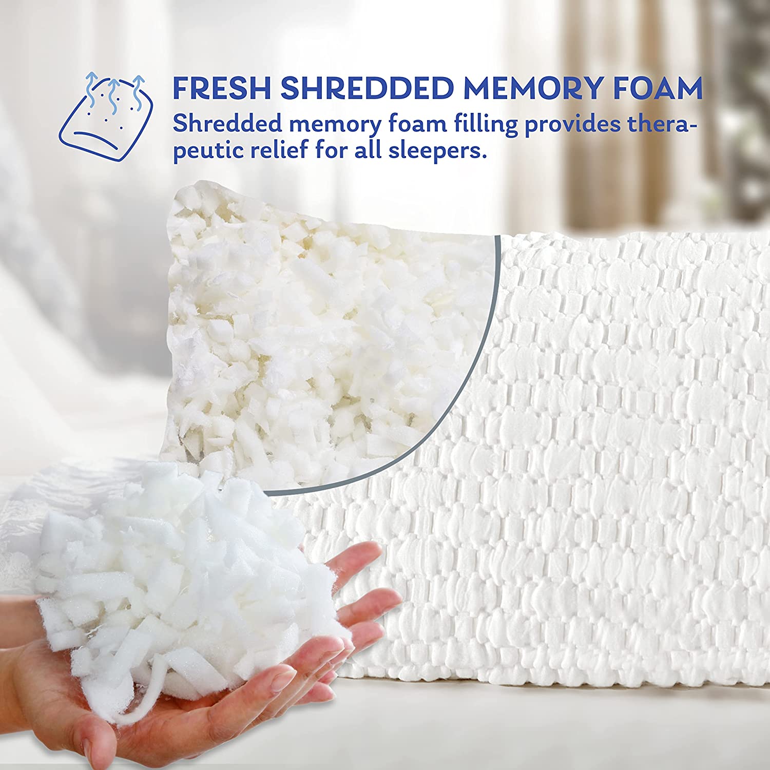 XXL Shredded Memory Foam Body Pillow