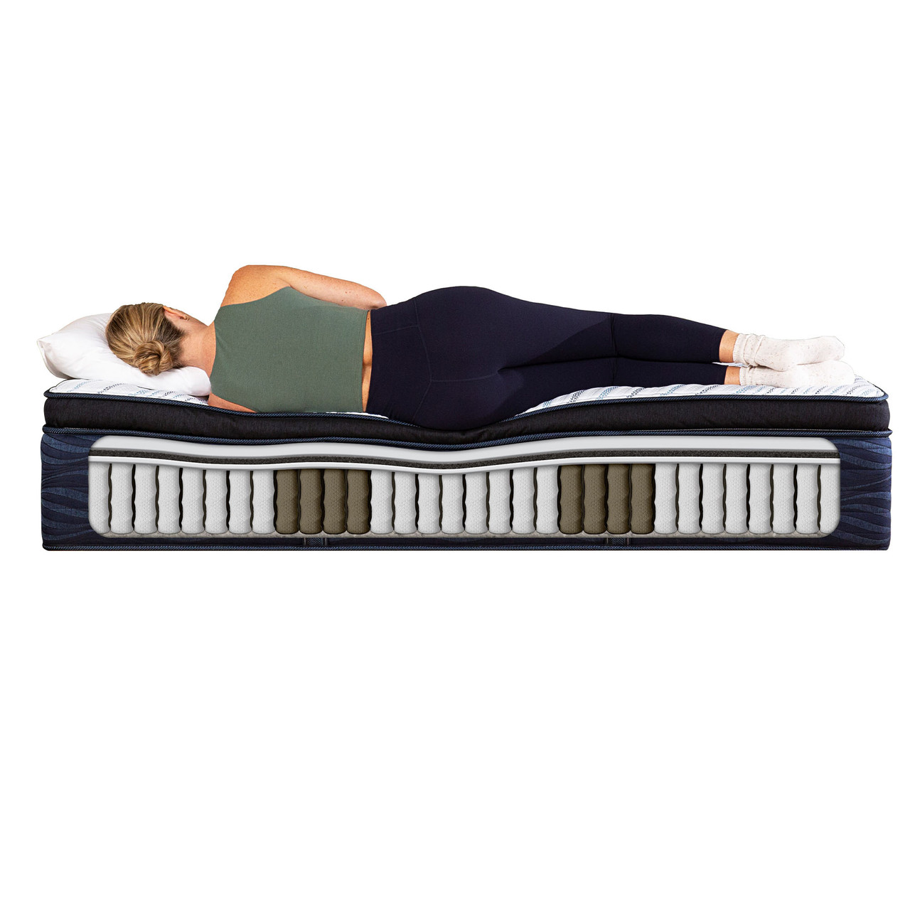 *Clearance* Serta - iComfort ECO Quilted Hybrid Q20GL Pillow Top Mattress 15″ Firm - Image 5