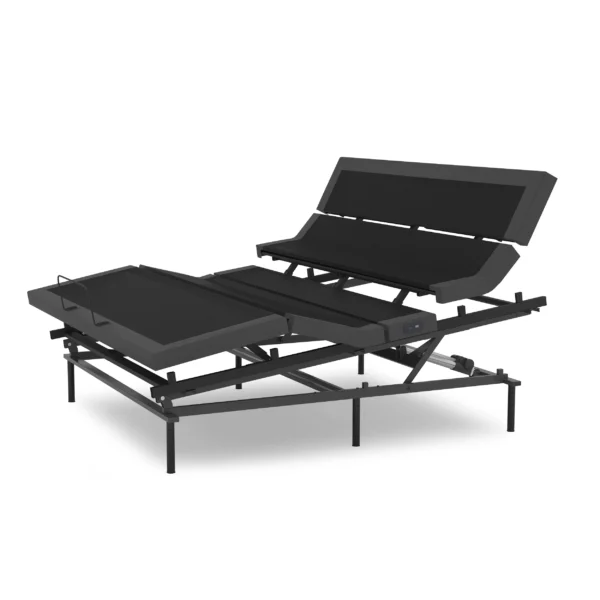 Head, Foot, Neck Tilt & Lumbar Power Adjustable Base w/ Massage, Anti-Snore, Zero Gravity, USB Ports, LED Lights & More - Contemporary IV – Rize Home - Image 8
