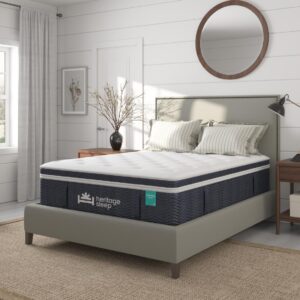 Essential Blue by Heritage – E5000 Pillow Top Hybrid Mattress 16" Plush