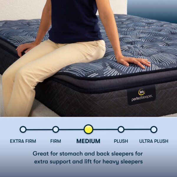 *Clearance* Serta - Perfect Sleeper Cobalt Calm Pillow Top Mattress 14.5″ Medium - Image 4