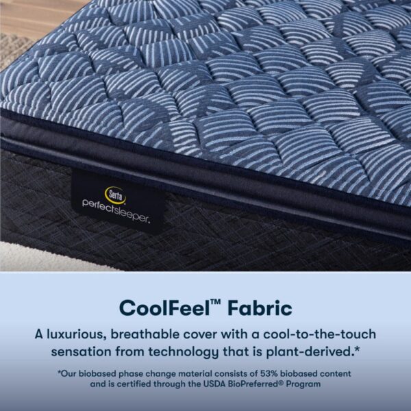 *Clearance* Serta - Perfect Sleeper Cobalt Calm Pillow Top Mattress 14.5″ Medium - Image 5