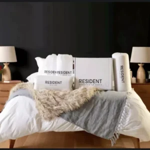 2 Pillows, Protector & Sheet Set - Resident Serenity Sleep - 3pc. Bedding Bundle White