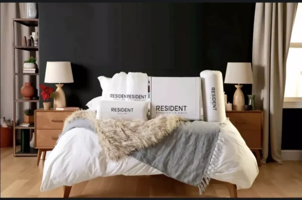 2 Pillows, Protector & Sheet Set - Resident Serenity Sleep - 3pc. Bedding Bundle White