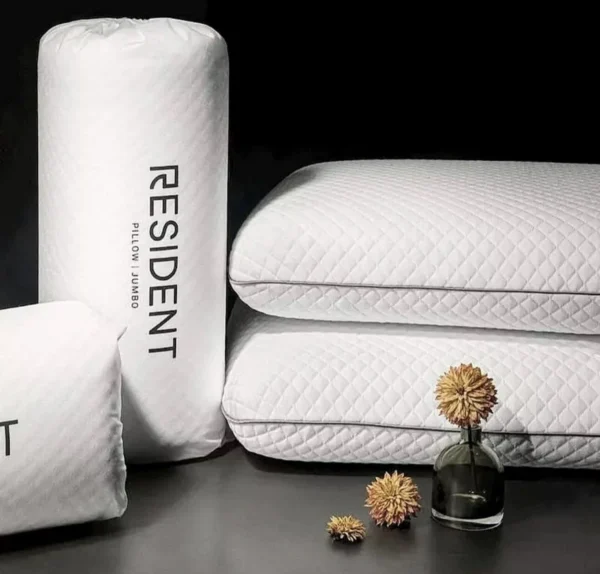 2 Pillows, Protector & Sheet Set - Resident Serenity Sleep - 3pc. Bedding Bundle White - Image 4